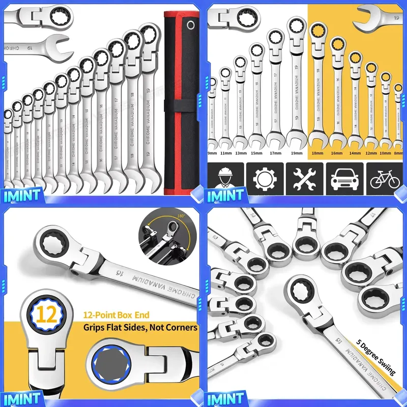 Socket Wrench - Juego de llaves de trinquete con