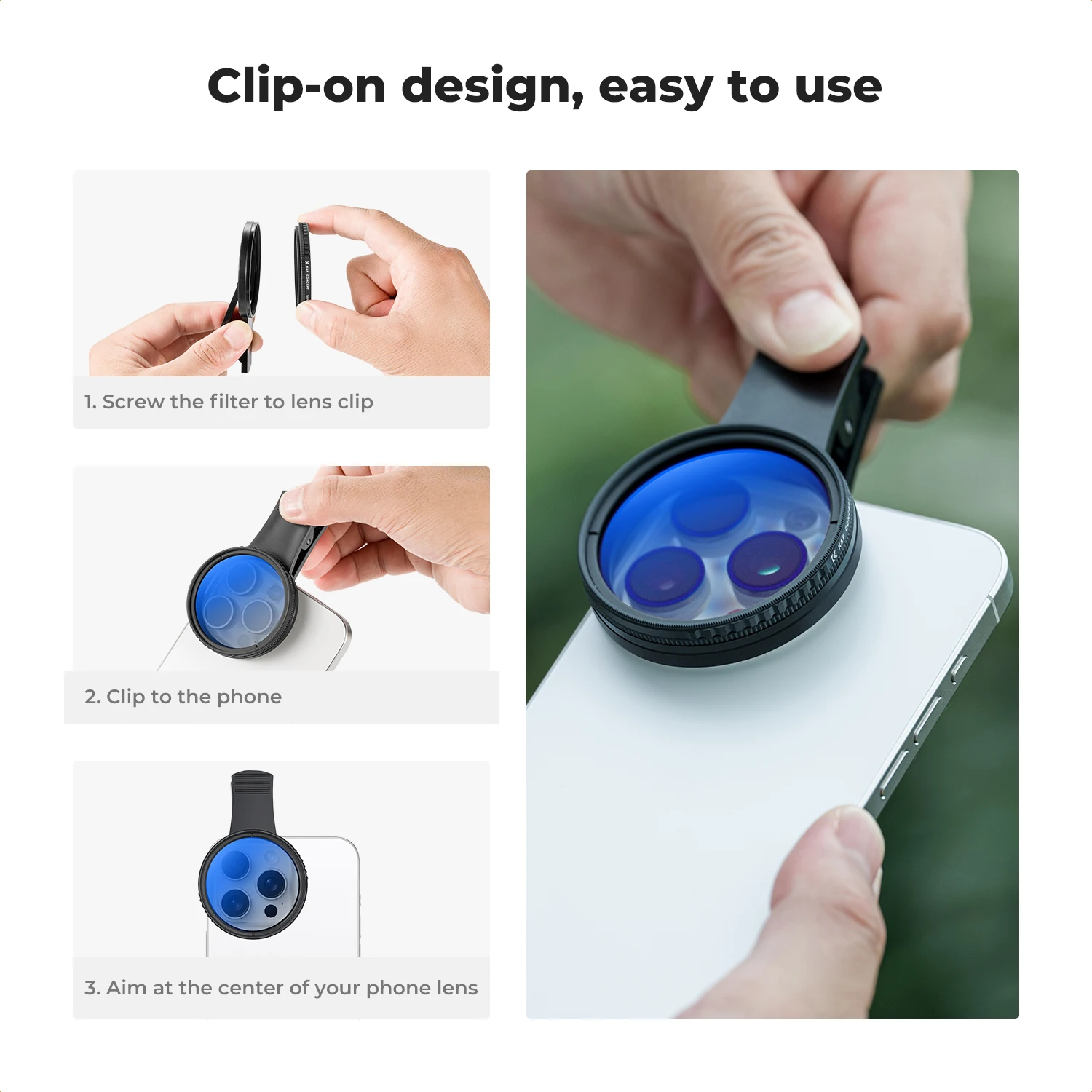 K&F CONCEPT Filtro CPL circula - Pliers reseña y precio