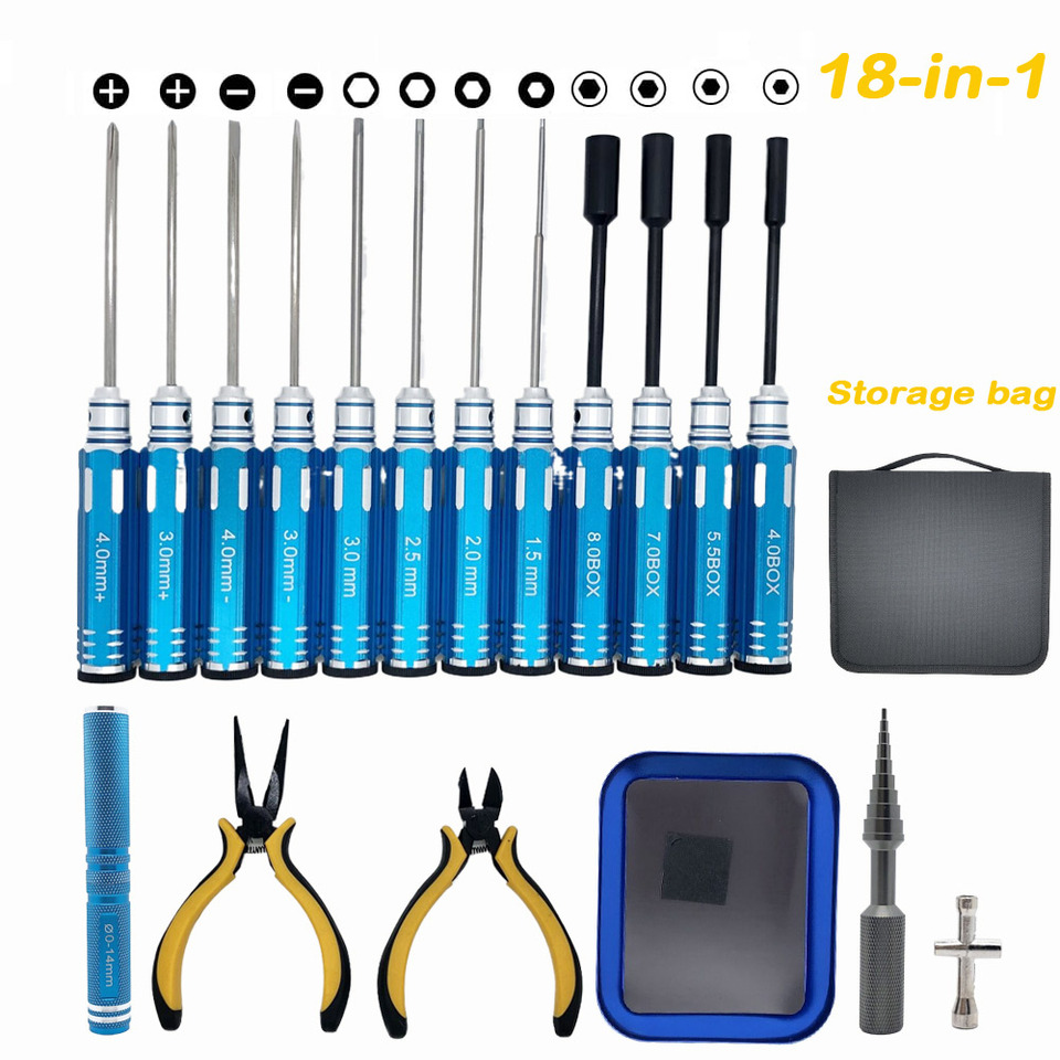 Juego de herramientas RC 18 en - Screwdriver Set reseña y precio