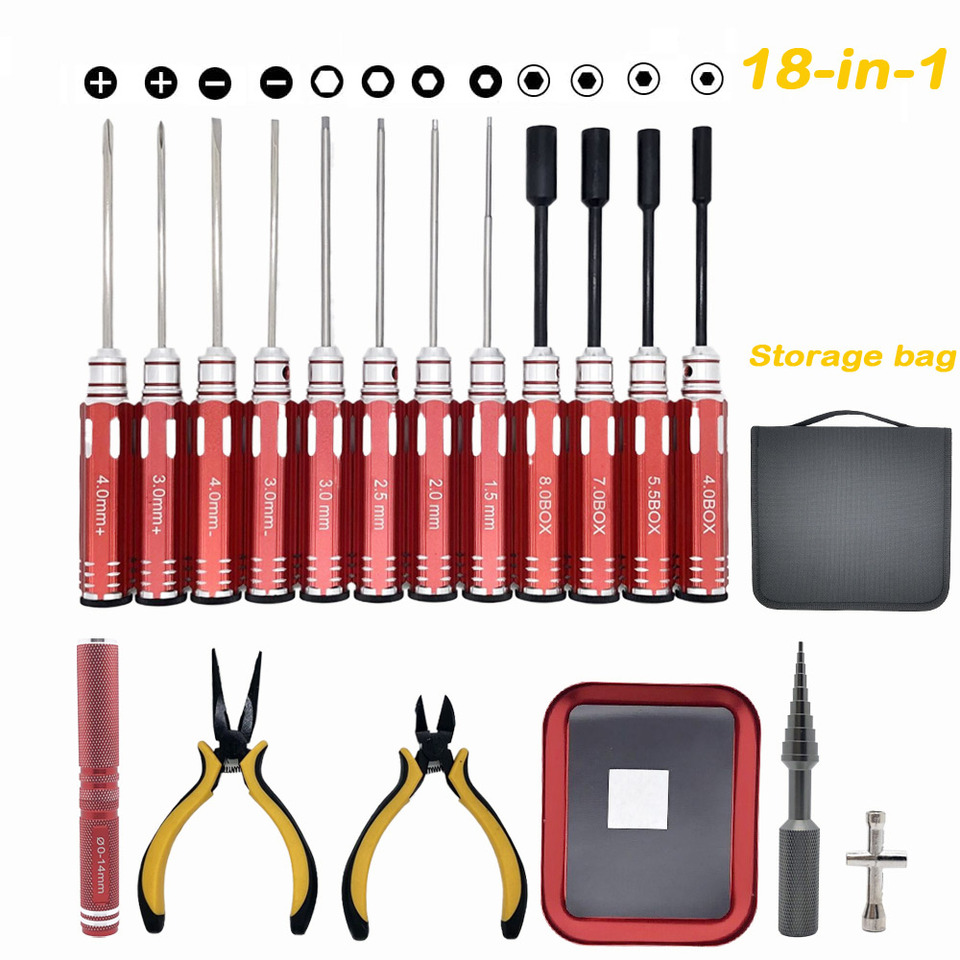 Juego de herramientas RC 18 en - Screwdriver Set reseña y precio